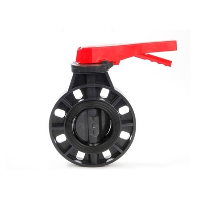 2 pulgadas válvula de bolas de agua doble brida energía hidráulica PVC UPVC Wafer válvula mariposa