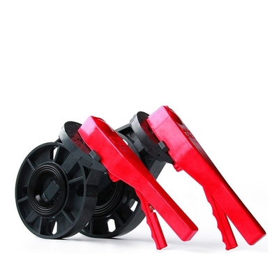 1.0MPA Presión PVC válvula de mariposa manual con ranuras de 4 pulgadas para sistemas de agua municipales