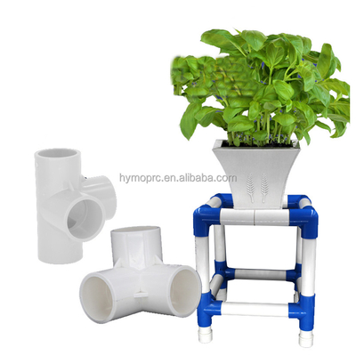 Instalaciones de tuberías de plástico OEM Codo 3 Way Corner para kits de bricolaje y muebles