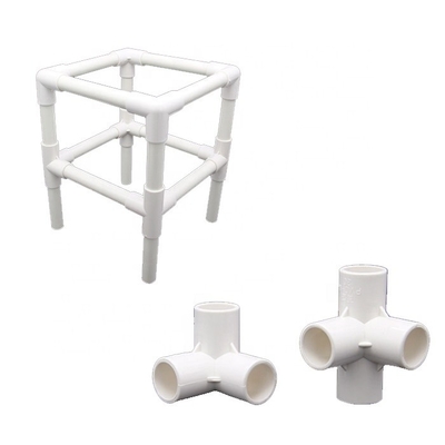 DIY Niños Artesanía Jaula de pájaros Abastecimiento de agua UPVC Accesorios de tubería fuerte Nombres y piezas de ajuste