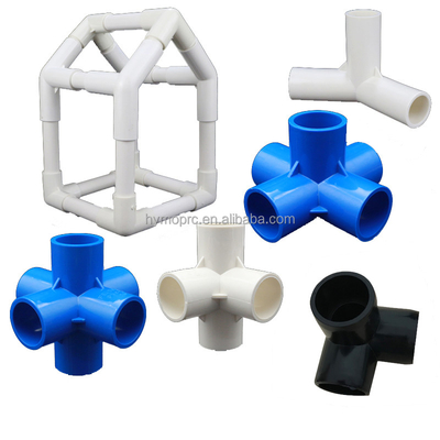 Instalaciones sanitarias Fittings de tuberías de plástico de PVC Artesanía DIY Home Kits para adultos y niños