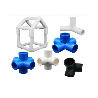 Instalaciones de tuberías de plástico OEM Codo 3 Way Corner para kits de bricolaje y muebles