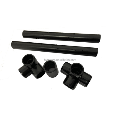 Accesorios de conector de tubería de PVC para fontanería ASTM Sch40 Personalizar Color negro 1/2 &quot;Codillo