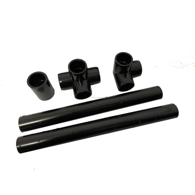 Accesorios de conector de tubería de PVC para fontanería ASTM Sch40 Personalizar Color negro 1/2 &quot;Codillo