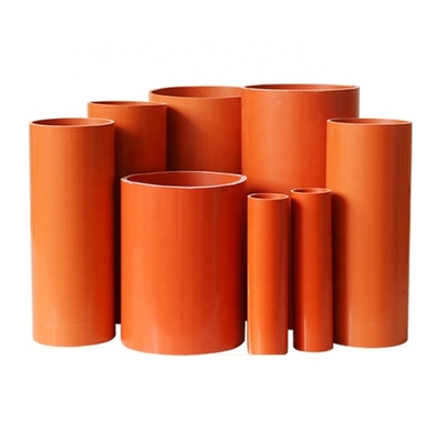 Tubo de CPVC de color naranja para protección de cables de espesor 2.8M Servicio de procesamiento de moldeo