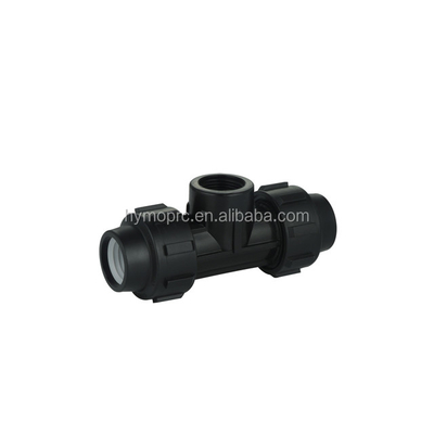 Fittings de tuberías de compresión de HDPE y PP de 20 mm-400 mm para sistemas de riego de larga duración