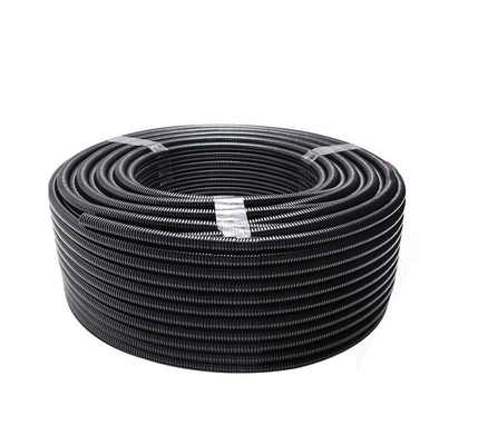 Cabeza eléctrica ultra redonda LDPE tubo corrugado personalizable soporte OEM en color negro