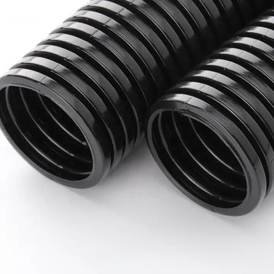Cabeza eléctrica ultra redonda LDPE tubo corrugado personalizable soporte OEM en color negro