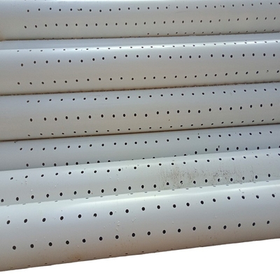 Tubo de drenaje de PVC perforado personalizable con cabeza redonda y rendimiento duradero