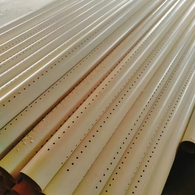 Tubo de drenaje de PVC perforado personalizable con cabeza redonda y rendimiento duradero