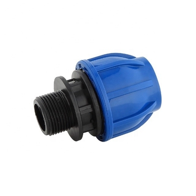 Fuente de suministro de agua Accesorios de compresión HDPE PP para sistemas de riego agrícolas y norma DIN