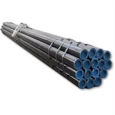 Servicio de moldeo de tubos de acero sin costura con pintura negra y extremos abovedados